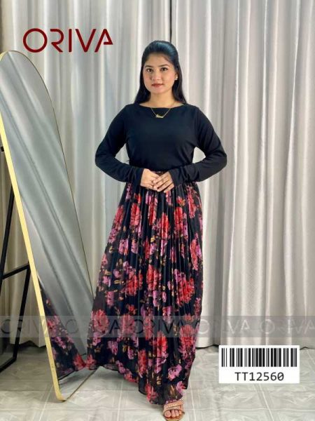 Georgette Print Skirt