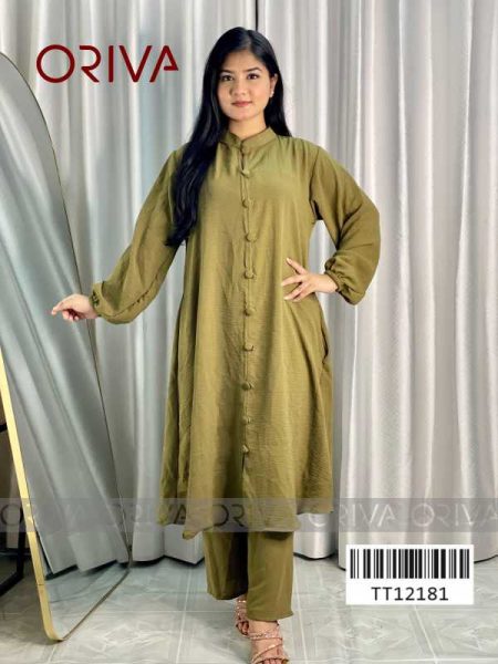 Cotton Button Two Piece